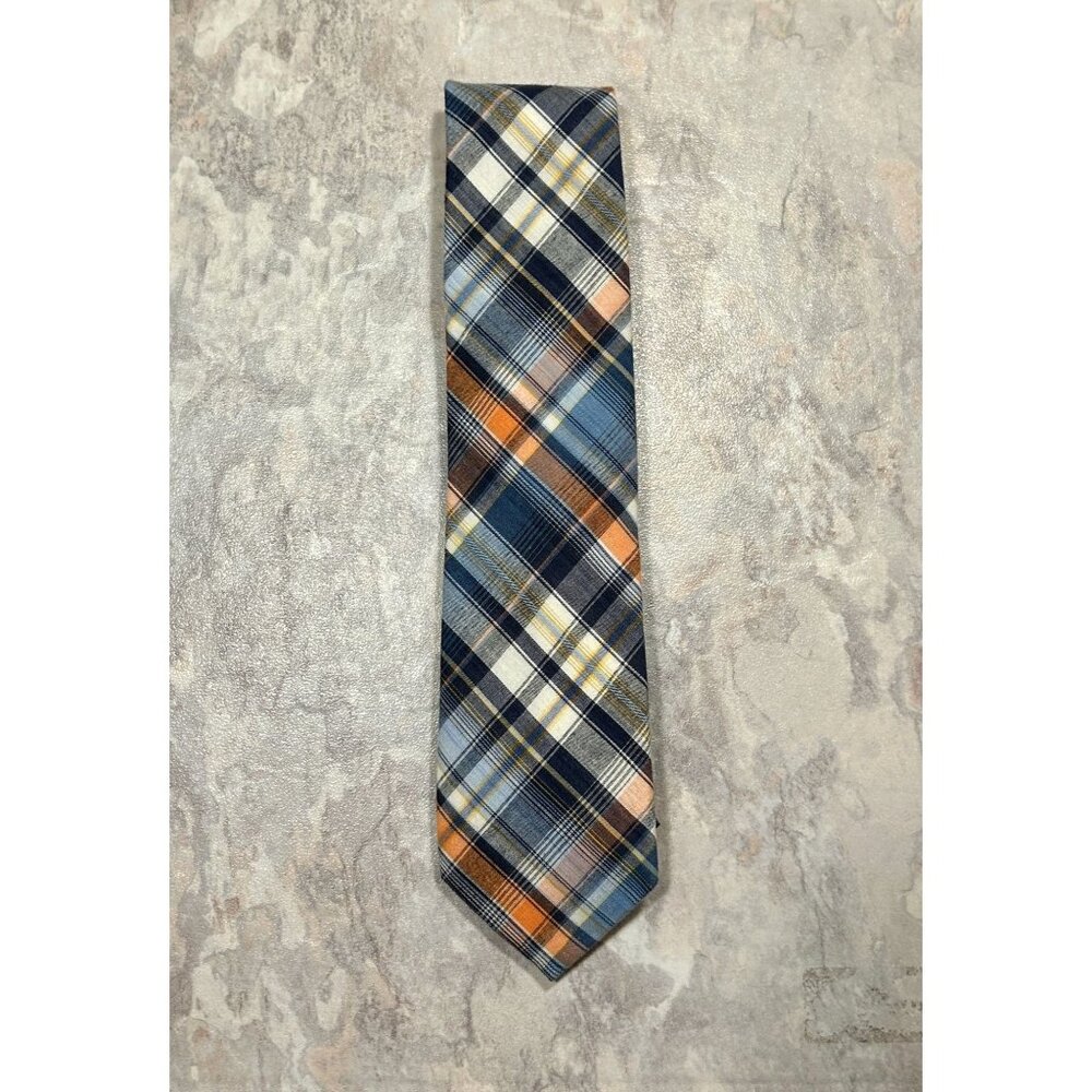 1901 Nordstrom Men's Cotton Multicolor Plaid Necktie